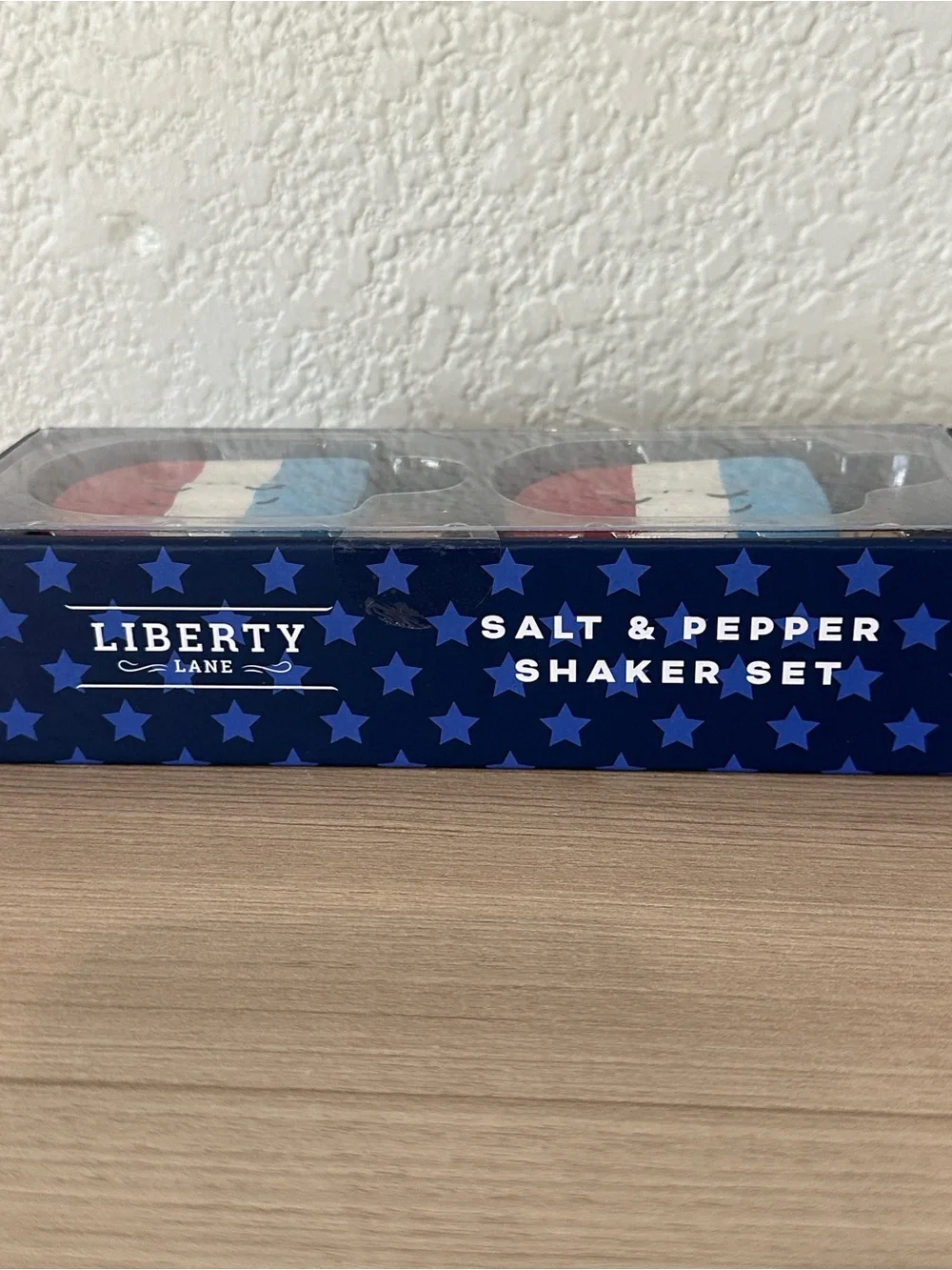 Patriotic Red White & Blue Popsicle Salt and Pepper Shakers